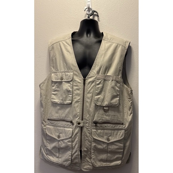 Eddie Bauer Vest Mens L Fishing Safari Utility Outdoor‎ Cargo Photography Vest - Picture 1 of 4
